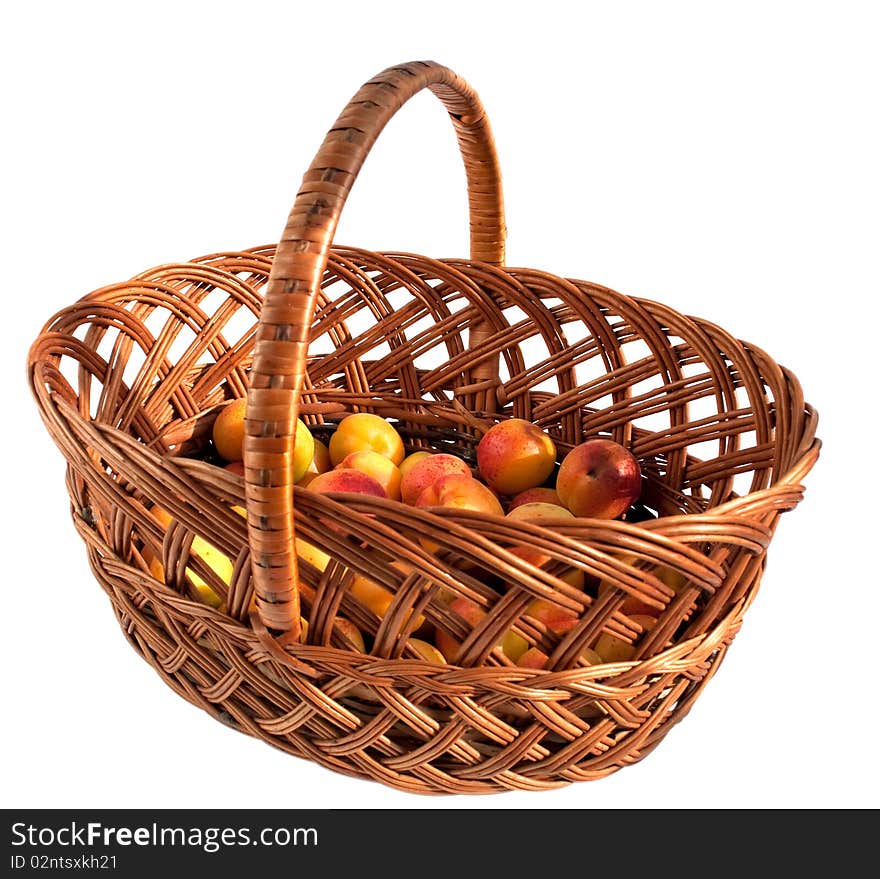 Apricots in a basket