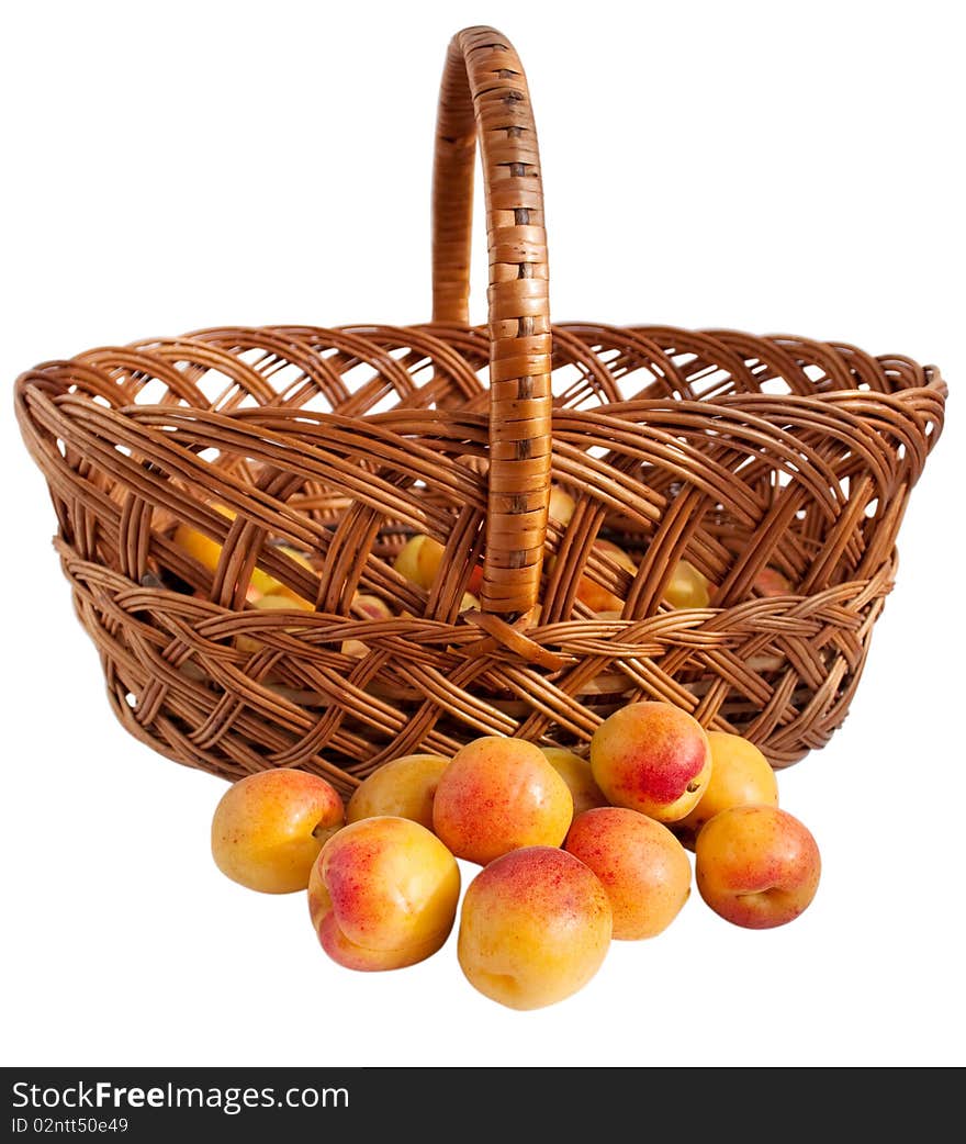 Apricots in a basket