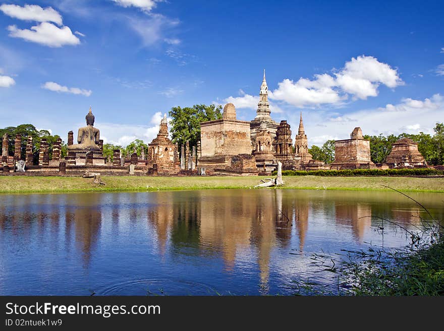 Buddha The Ancient Remains Where Sukothai Temple