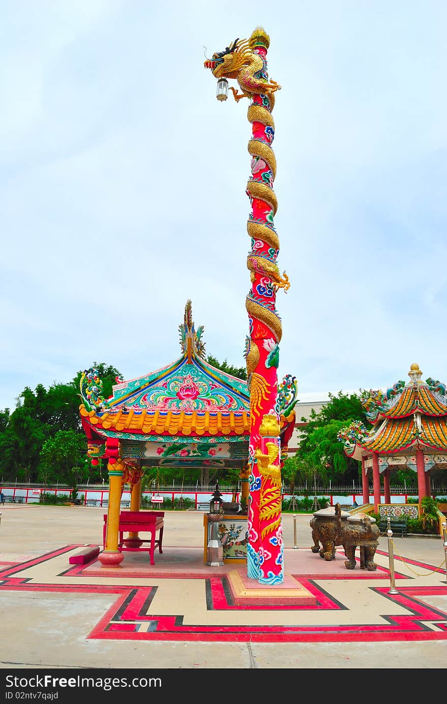 Shrine in khonkaen of thailand