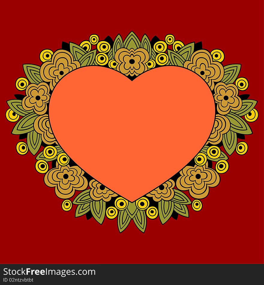 Elegant heartshaped frame. Easy to edit, combine, download and use. Elegant heartshaped frame. Easy to edit, combine, download and use.