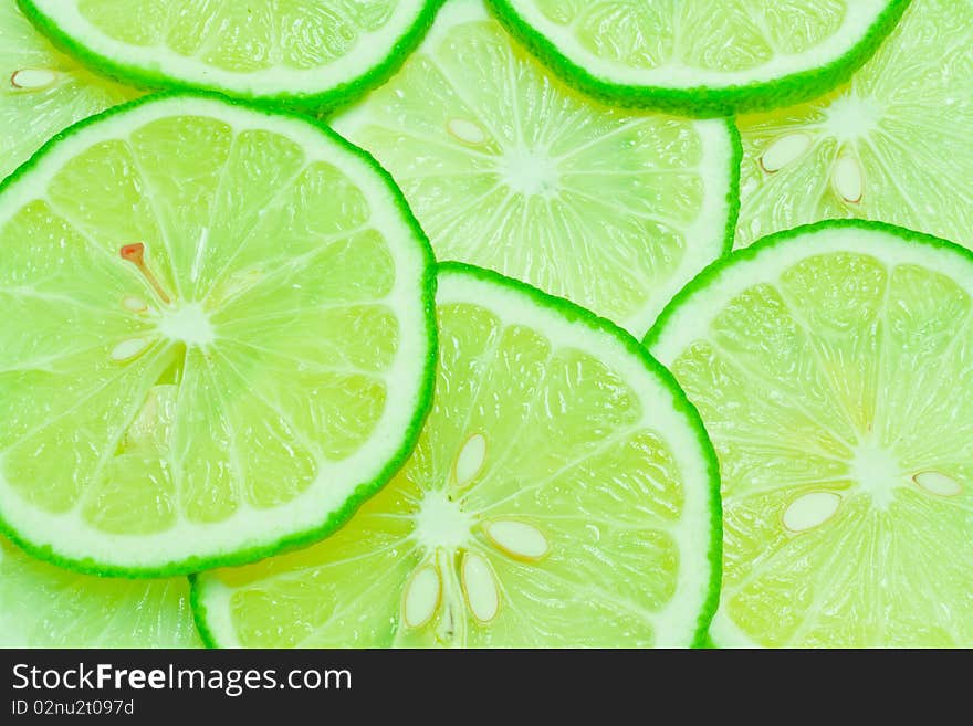 A background of lime slice it look fresh