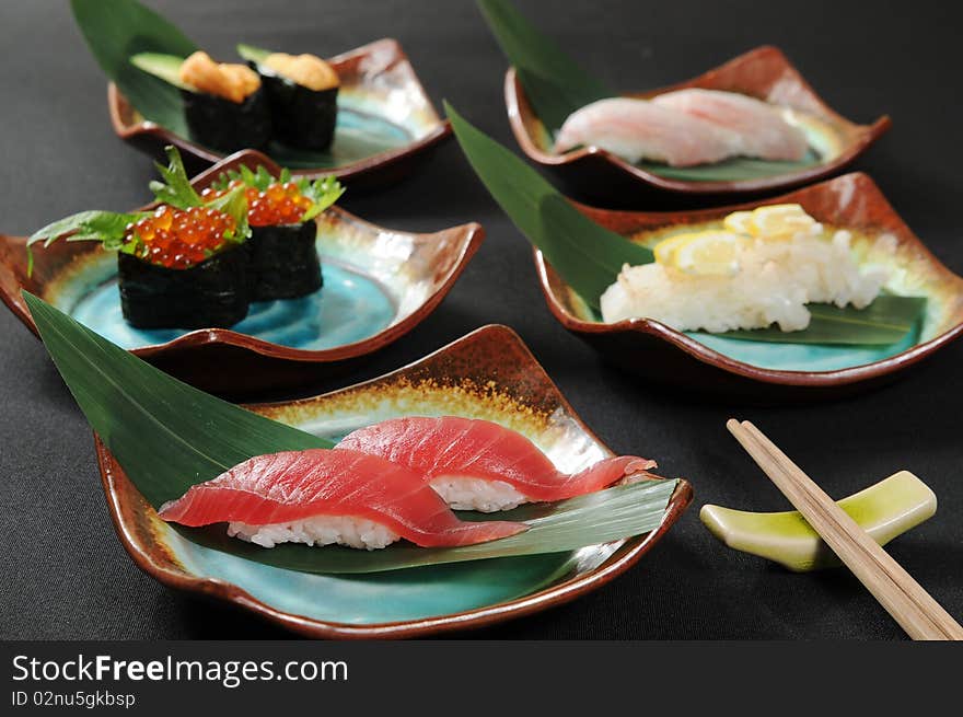 Fresh and delicious sushi in Japan