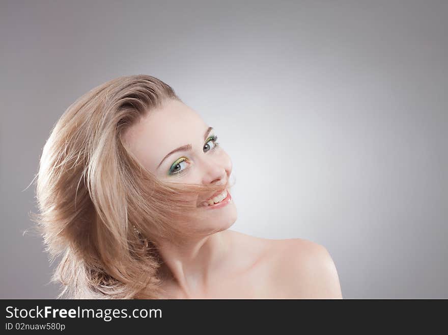 Portrait of a happy smiling woman