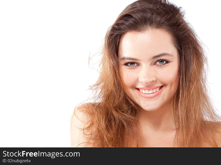 portrait of beautiful smiling  woman