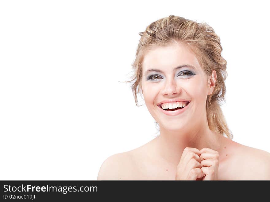 portrait of beautiful smiling woman