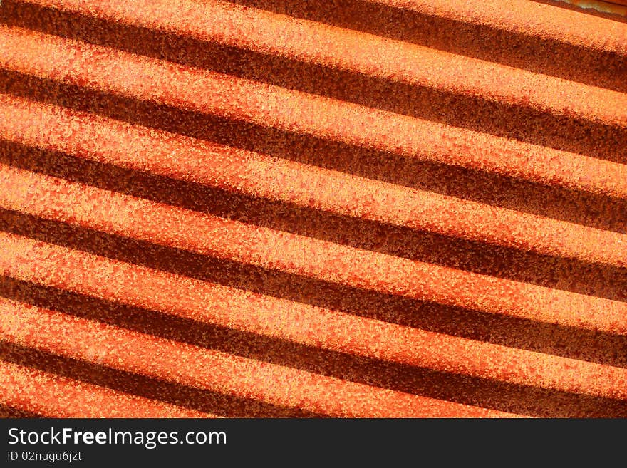 Rusty corrugated metal background