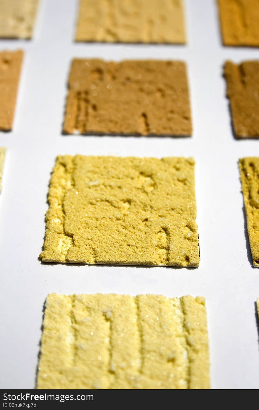 Variety of choice of the coloured texture