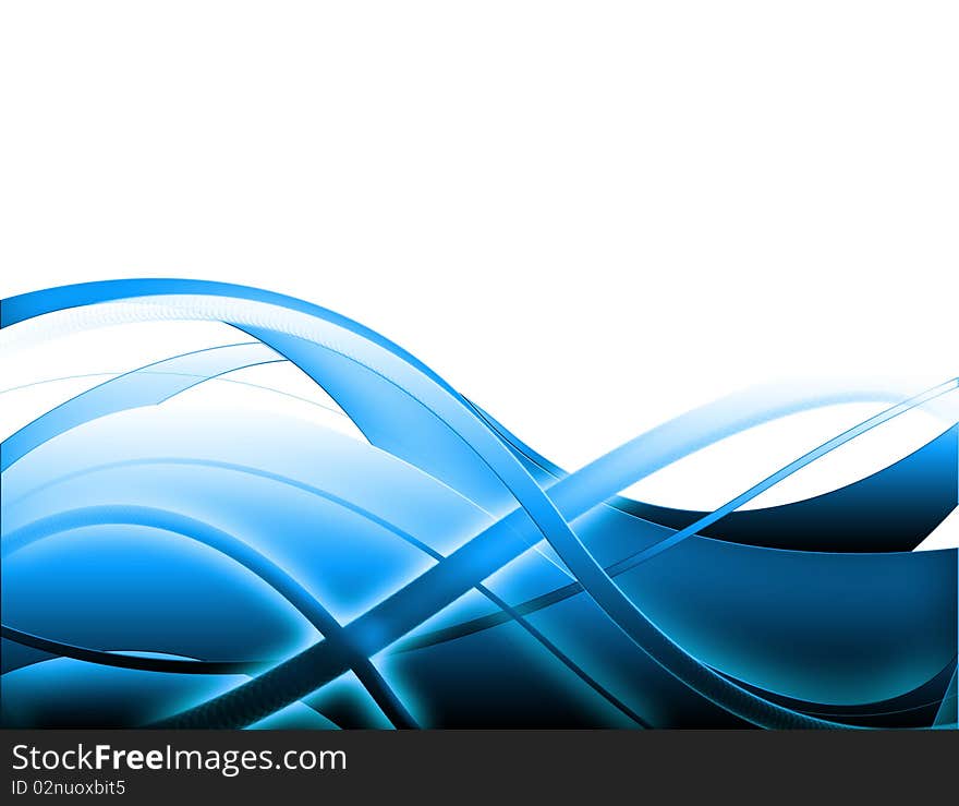 Abstract blue background with many lines