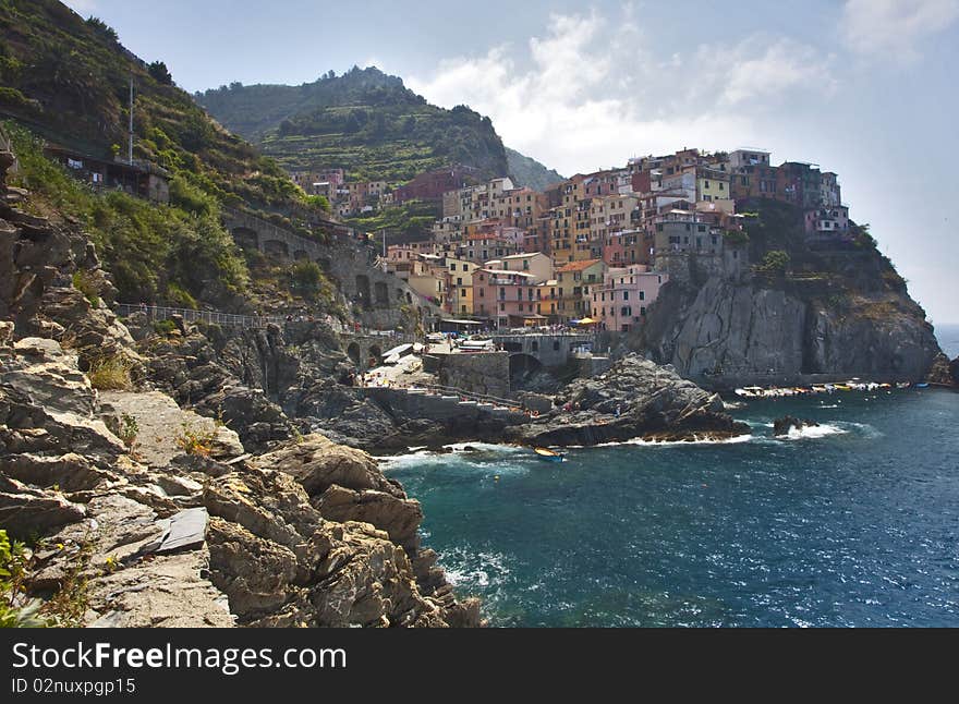 Riomaggiore sulle coste liguri, 5 terre