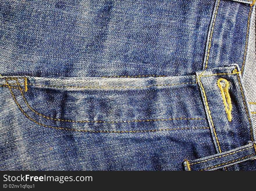 Crotch of jeans pants