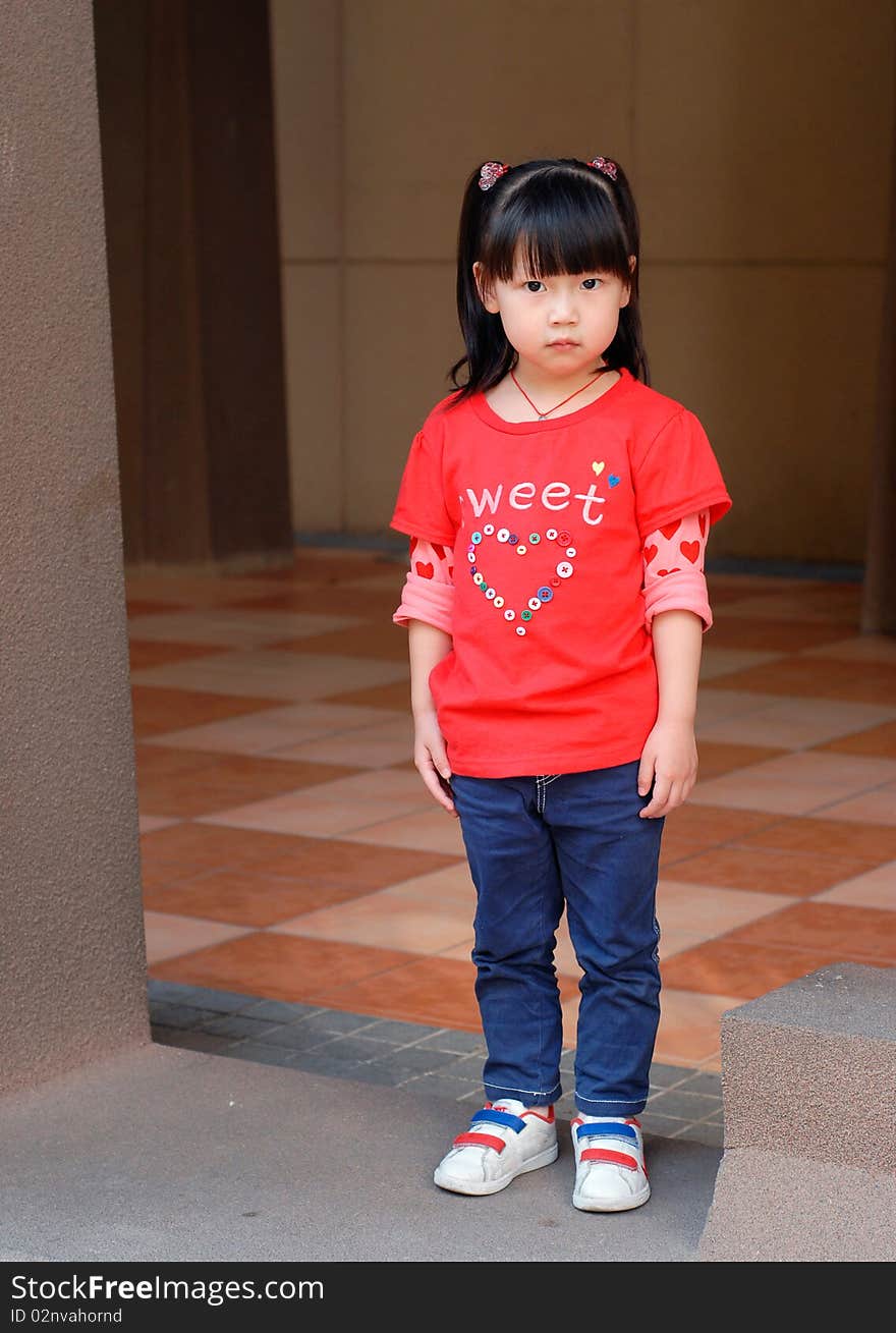 Bright picture of adorable chinese girl. Bright picture of adorable chinese girl