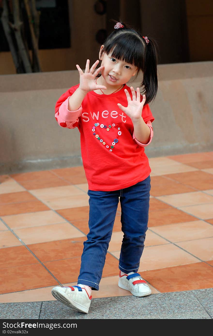 Bright picture of adorable chinese girl. Bright picture of adorable chinese girl