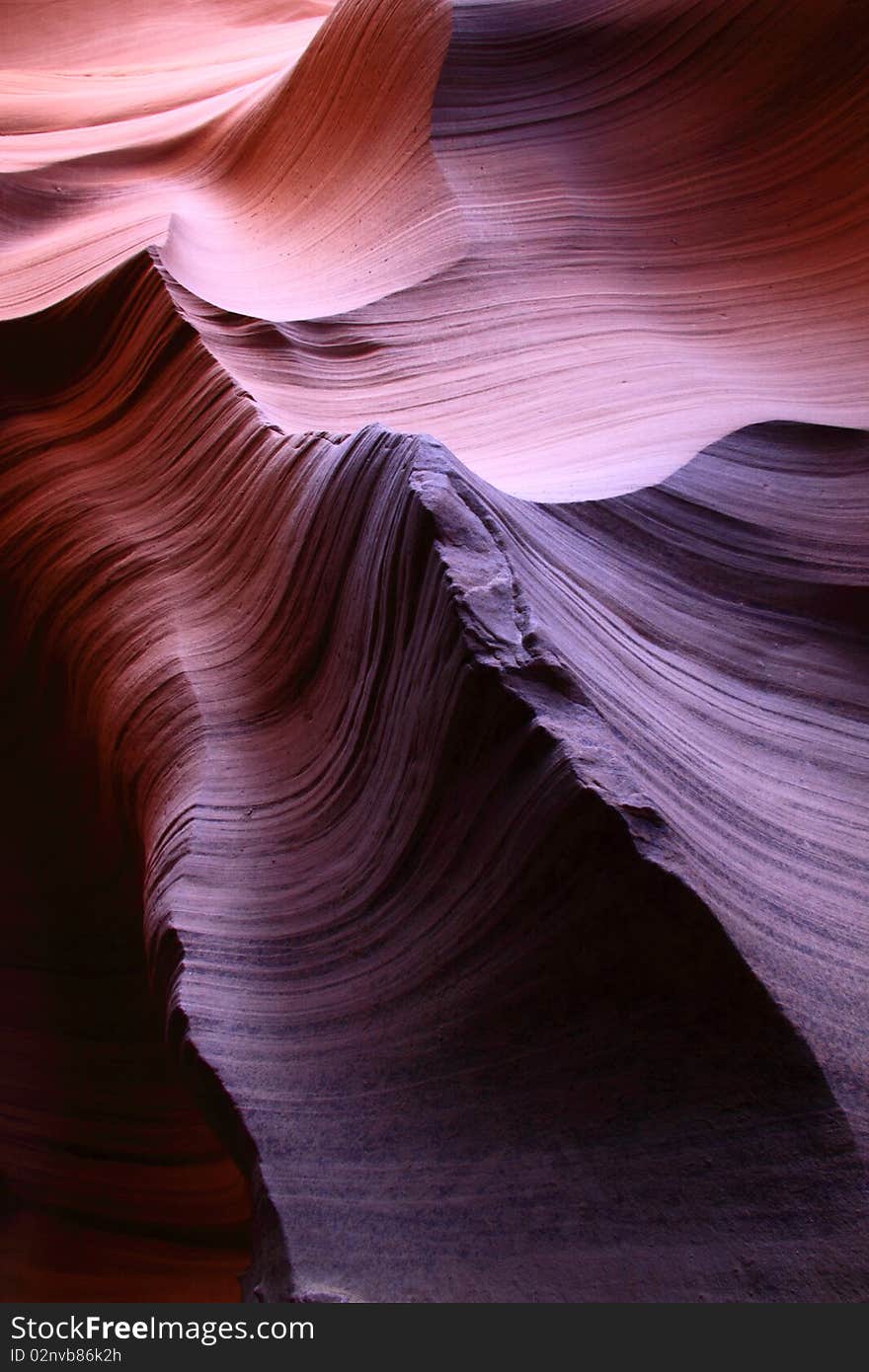 Natural sculpture Antelope canyon Arizona mountain