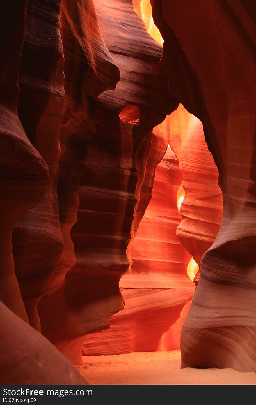 Natural sculpture Antelope canyon Arizona mountain