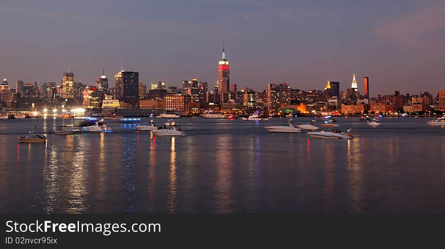 The Mid-town Manhattan Skyline