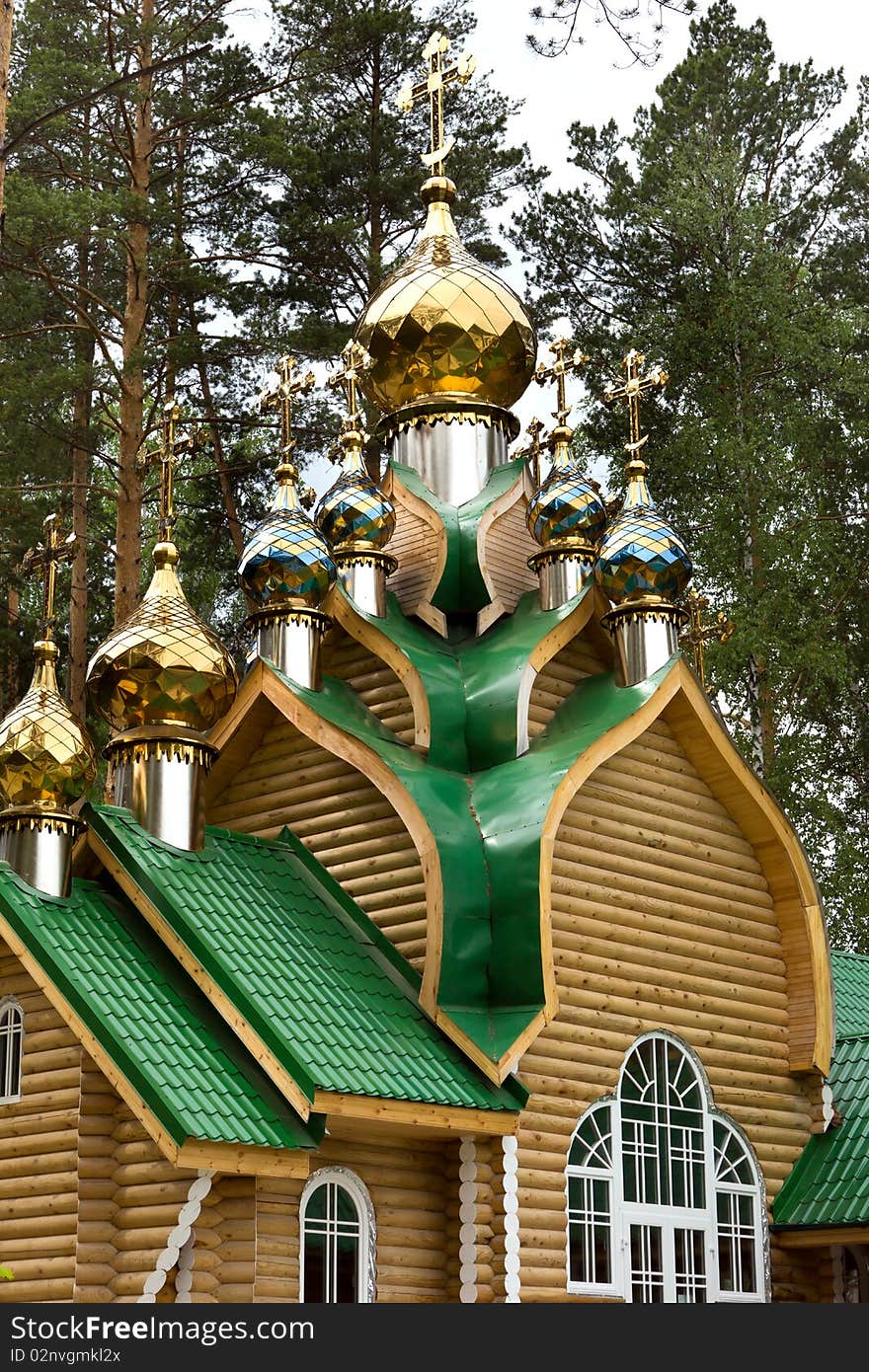 Elements of wooden church, constructed in Ganin Jama's monastery. Elements of wooden church, constructed in Ganin Jama's monastery