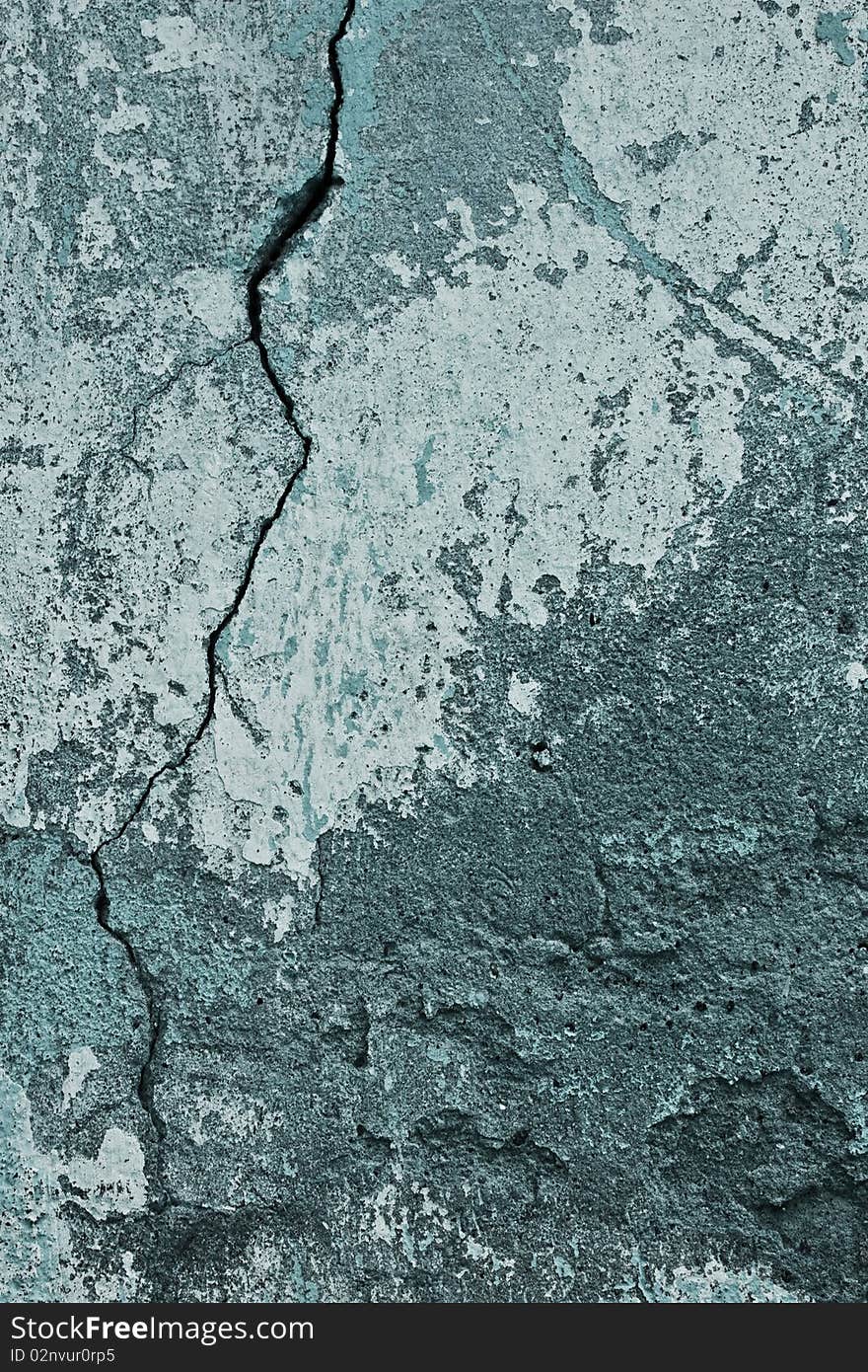 Rusty cracked concrete vintage wall background