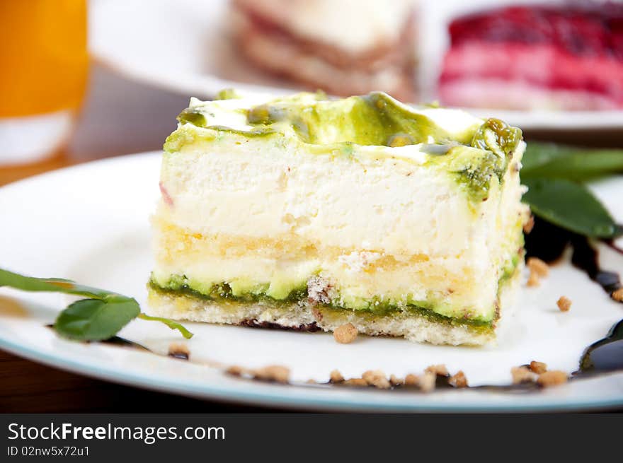 Sweet pistachio dessert