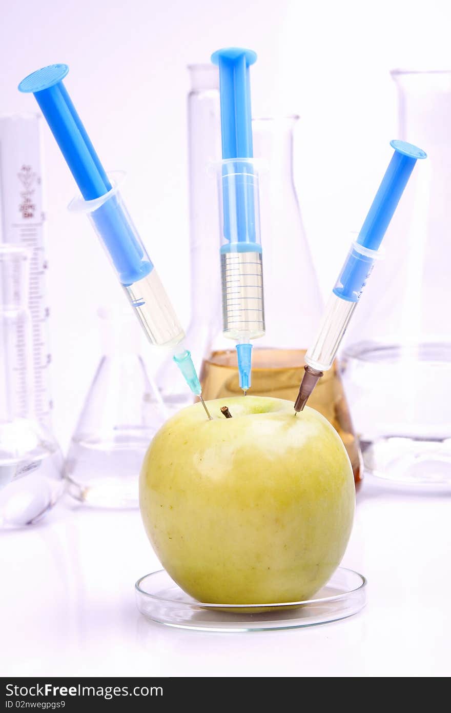 Apple In Laboratory