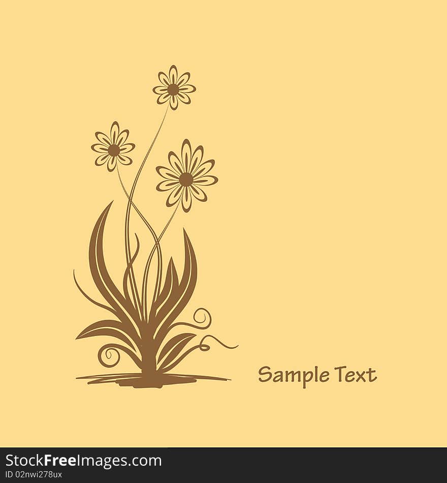 Floral graphic design , illustration clip art. Floral graphic design , illustration clip art