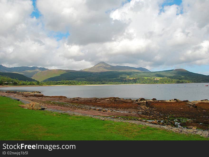 Brodick bay on Arran Island, Scotland. Brodick bay on Arran Island, Scotland