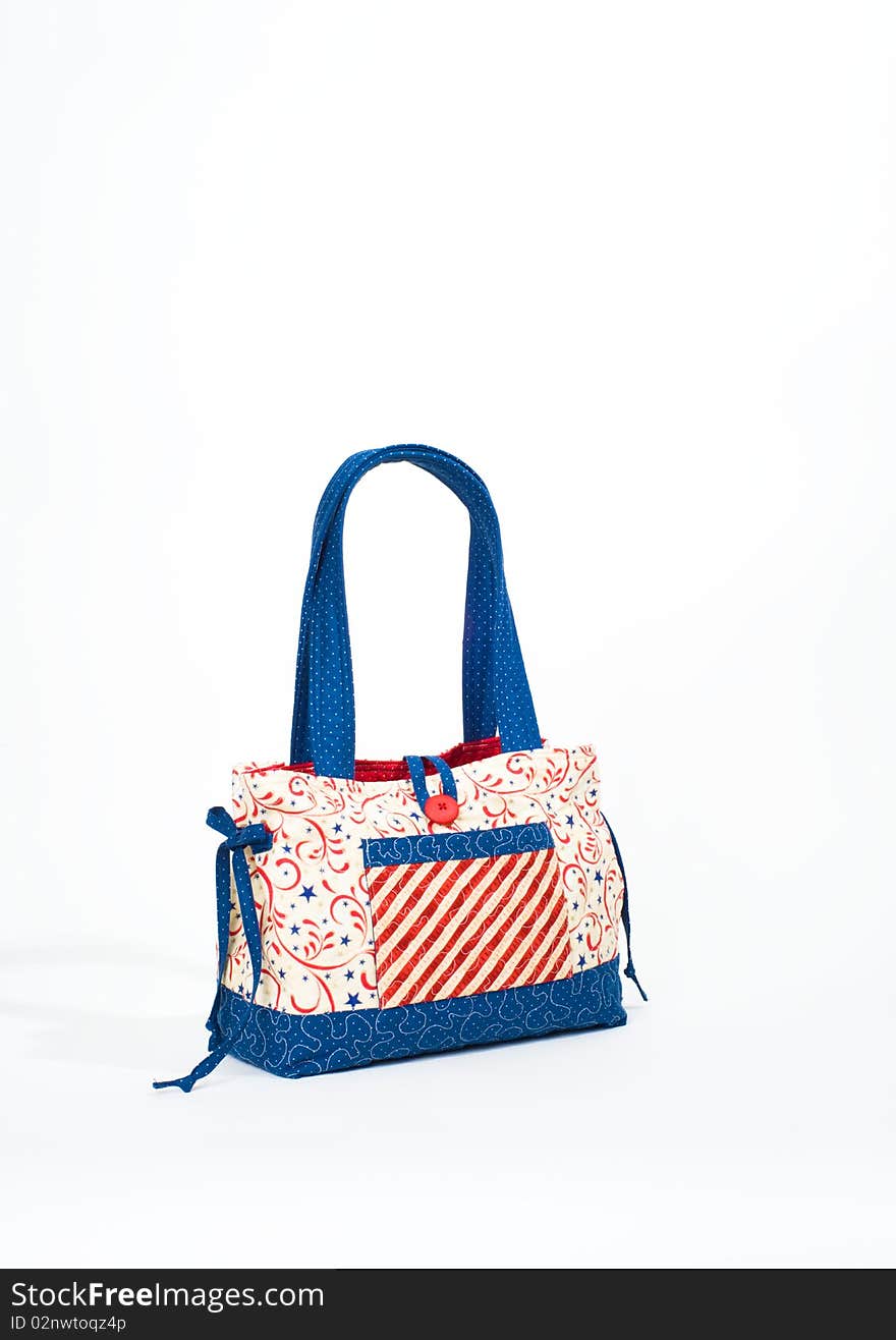 Patriotic tote purse.