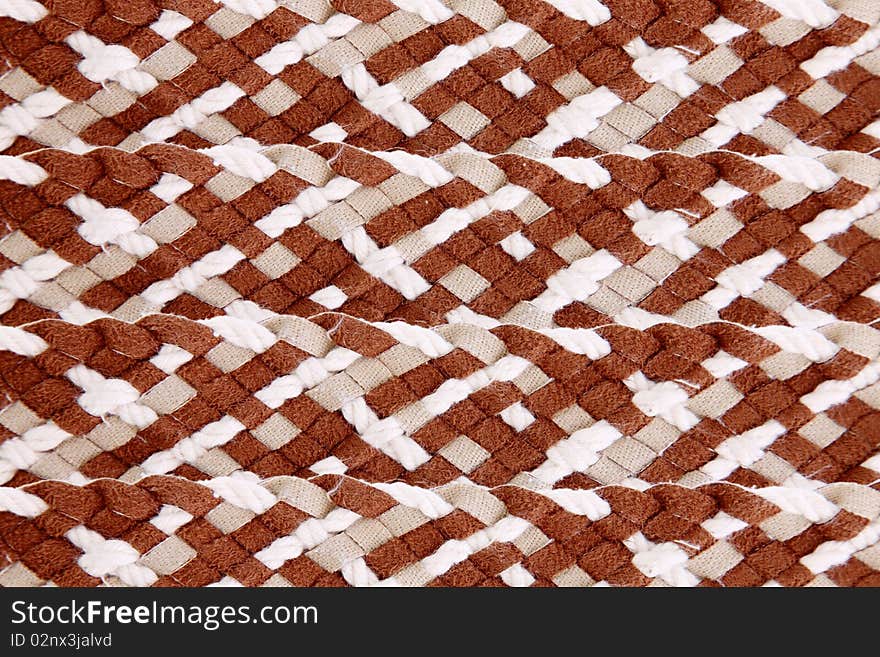 Brown and white woven texture, Abstract background