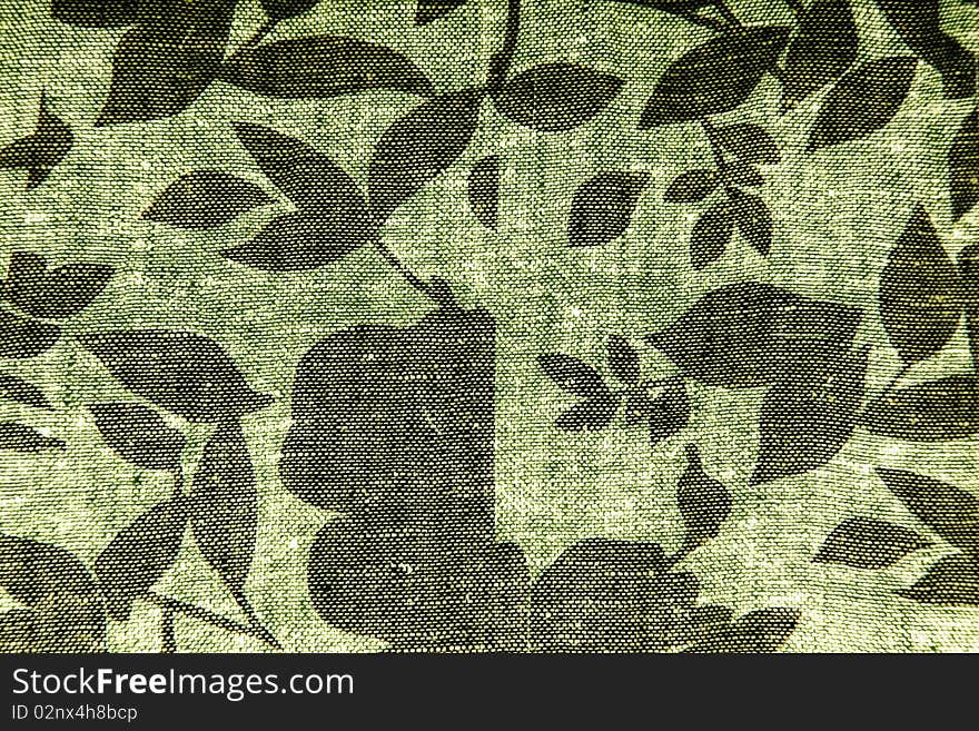 Green texture with leaves. Nature fabric background. Green texture with leaves. Nature fabric background