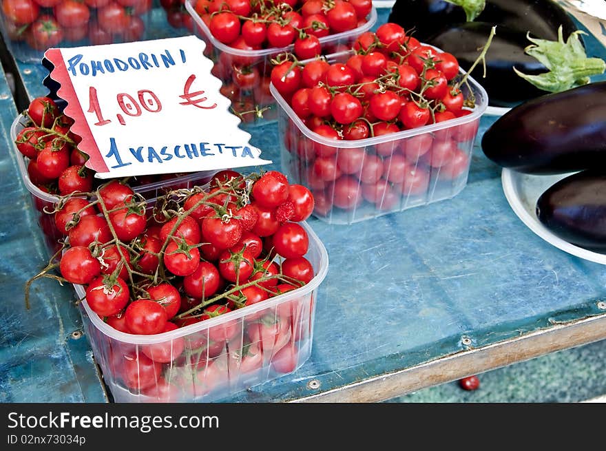 The fruit and vegetable market. The fruit and vegetable market