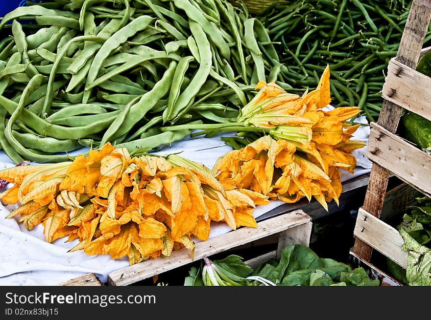 The fruit and vegetable market. The fruit and vegetable market