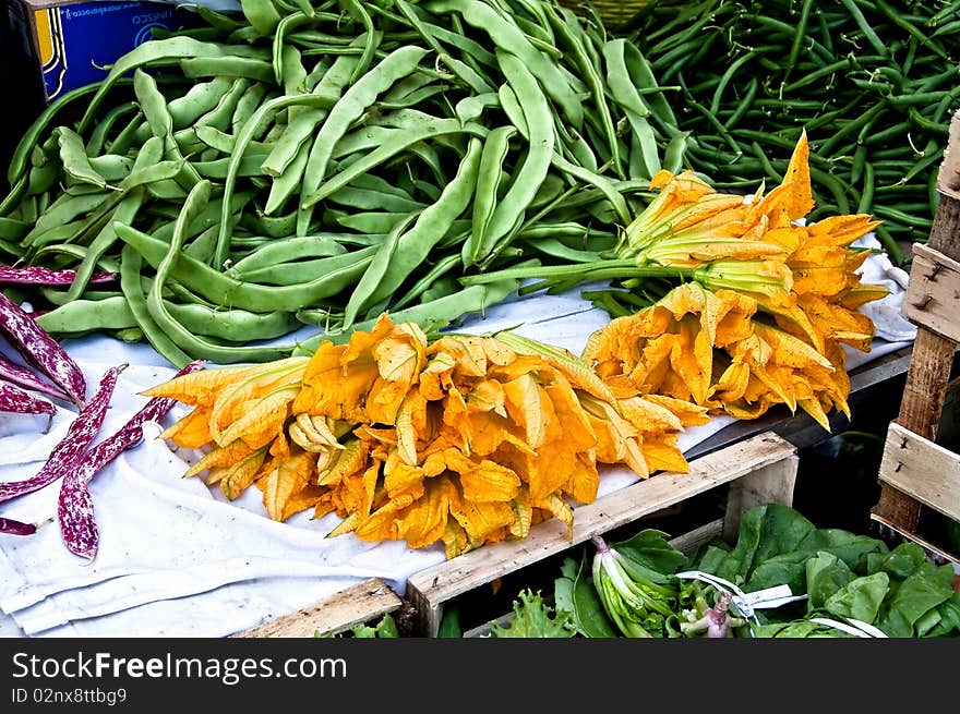 The fruit and vegetable market. The fruit and vegetable market