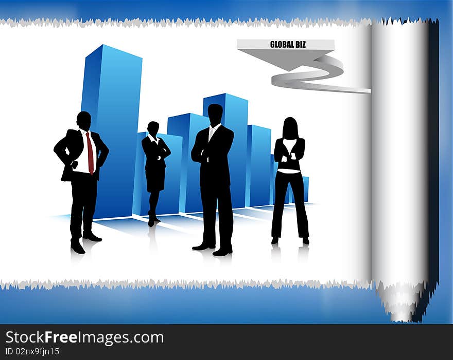 Illustration of business team.Very useful business concept. Illustration of business team.Very useful business concept