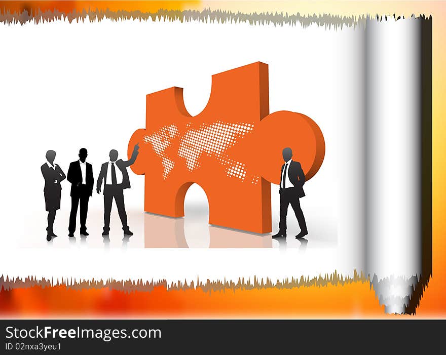 Illustration of business team.Very useful business concept. Illustration of business team.Very useful business concept