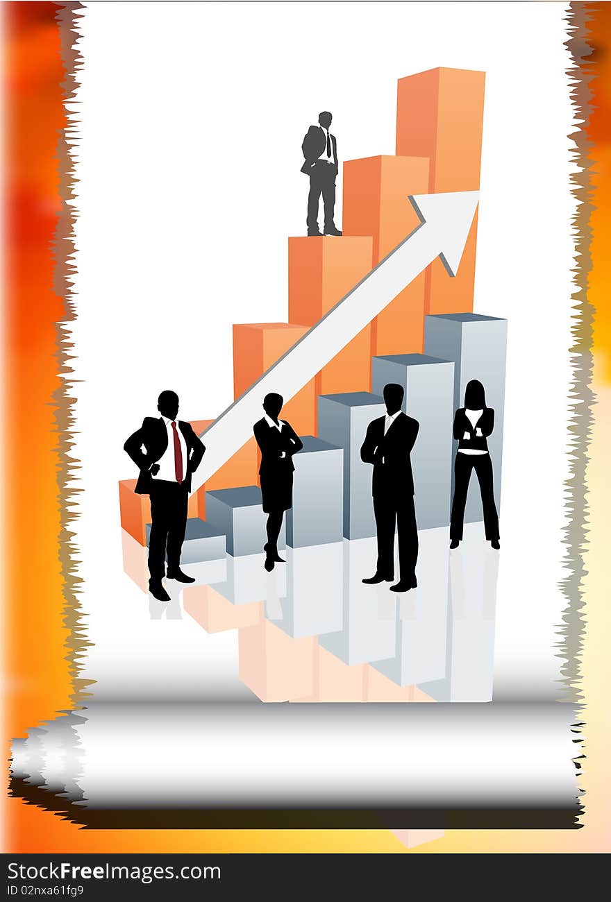 Illustration of business team.Very useful business concept. Illustration of business team.Very useful business concept