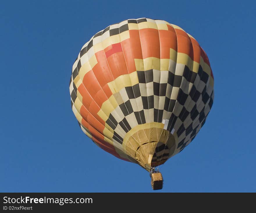 Wonderful aerostat soaring in sky. Wonderful aerostat soaring in sky.