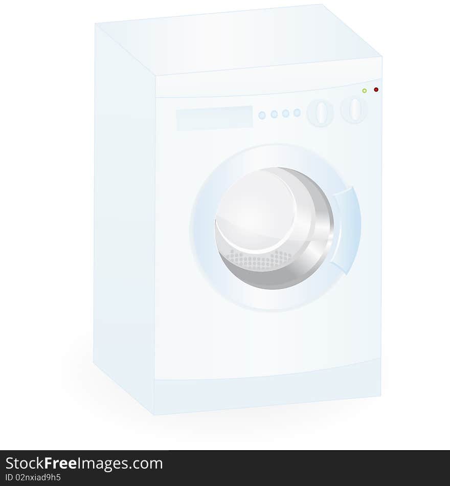 Washing-mashine isolated on an white background. Washing-mashine isolated on an white background