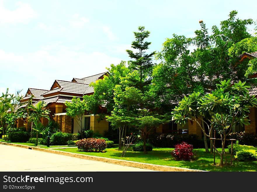 The villa in the mountain of Thailand