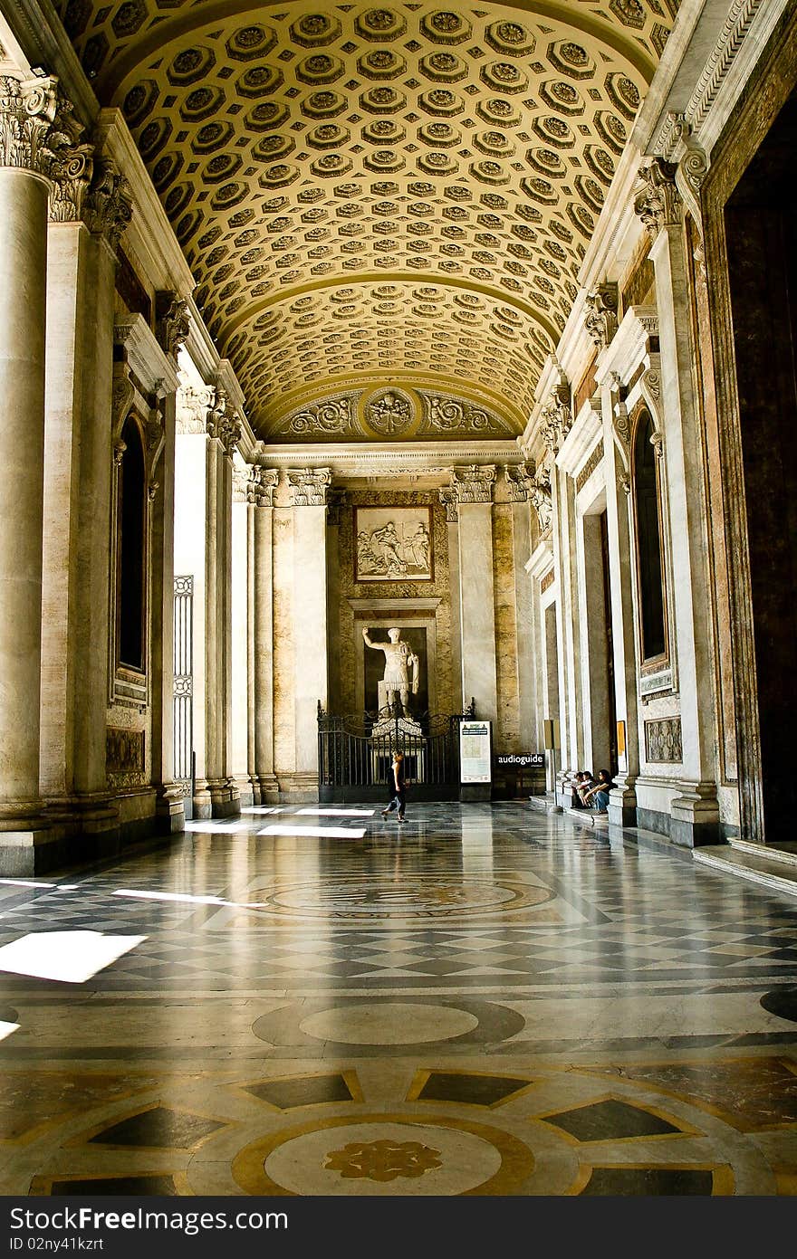 Portico of St Paul Outside the Wall Basilica in Rome, Italy. Portico of St Paul Outside the Wall Basilica in Rome, Italy.