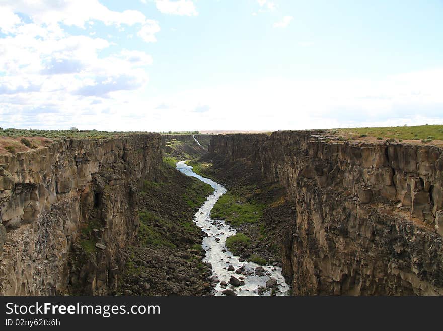 Malad Gorge at thousand springs state park, Idaho.