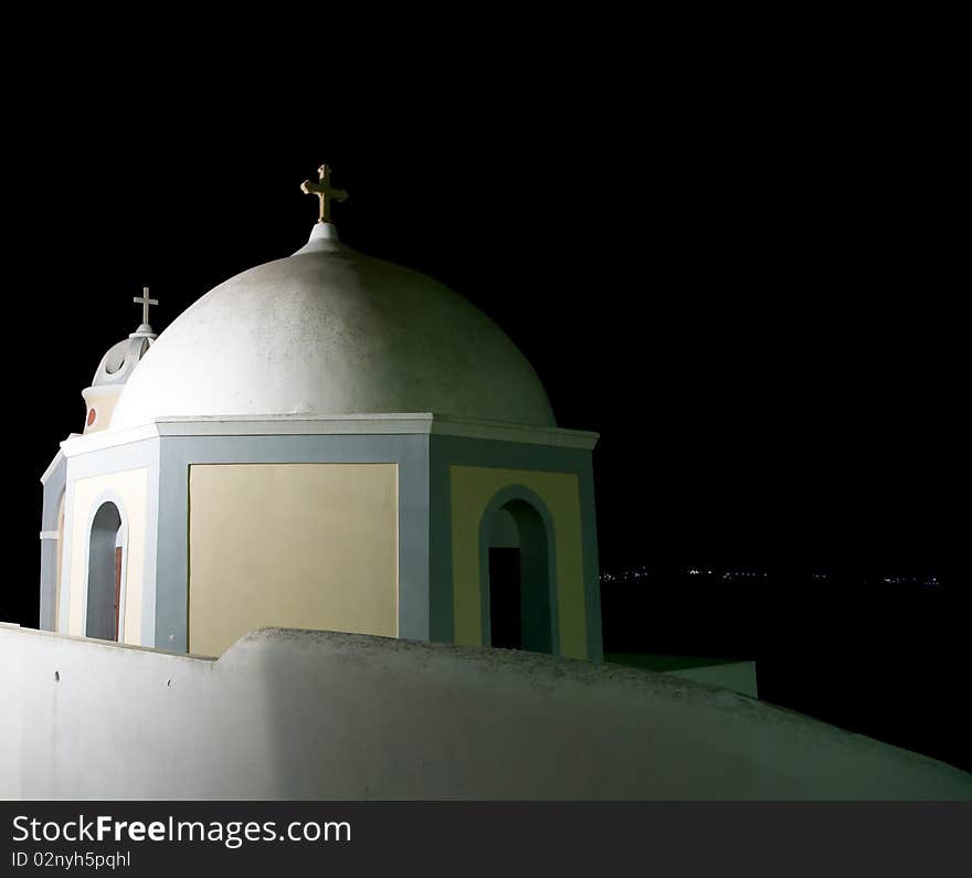 Santorini by night