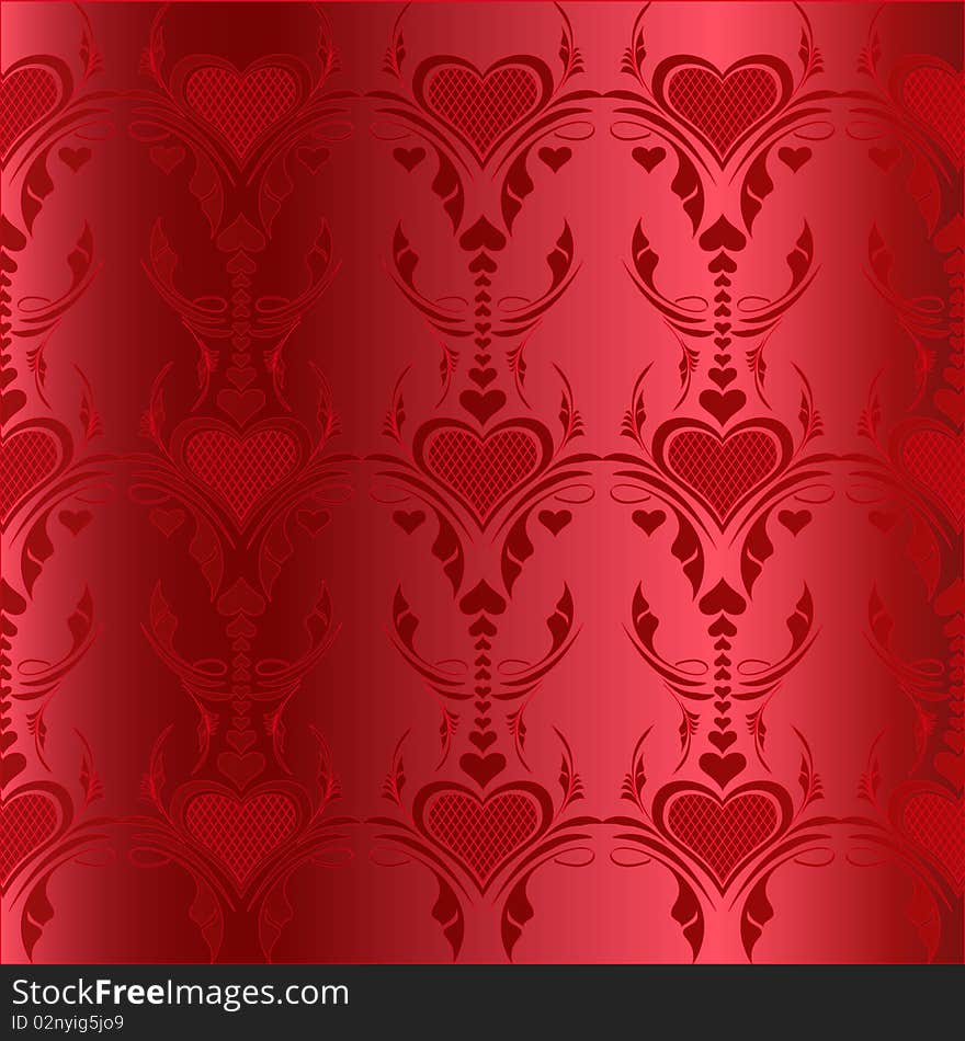 Red Hearts Pattern