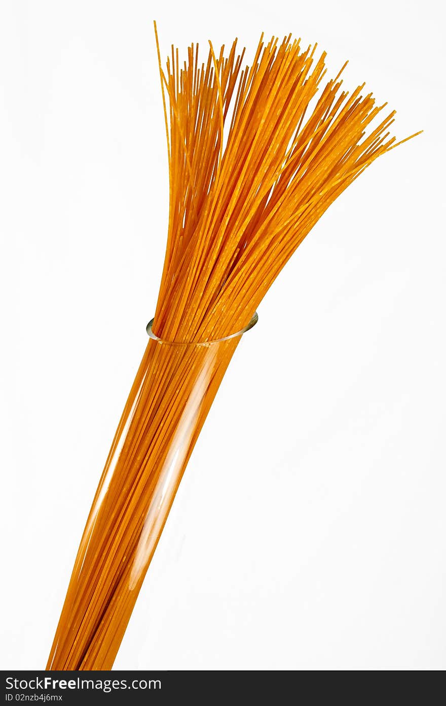 Bunch of orange spaghetti