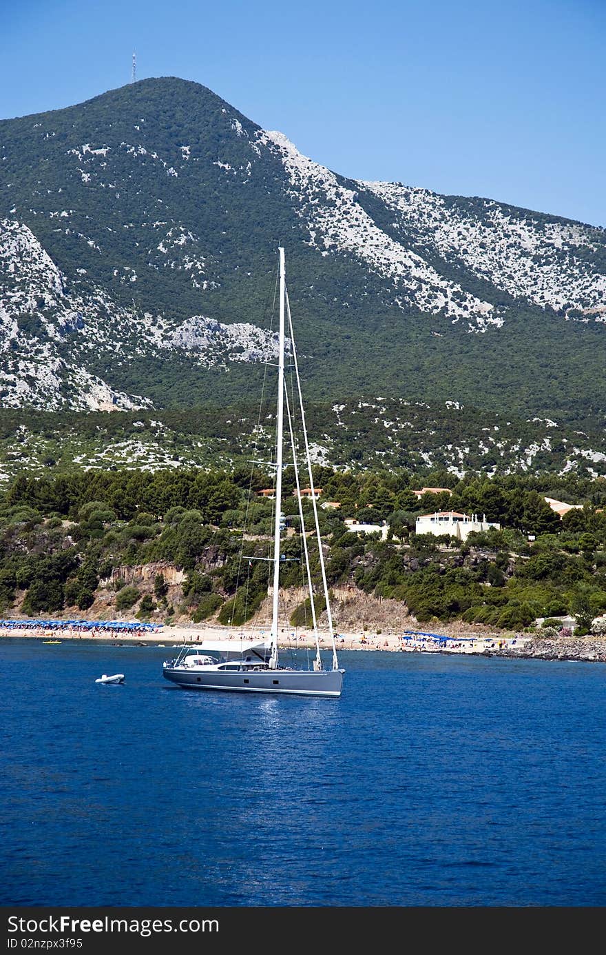 Golfo di Orosei  - Beautiful sea in Sardinia - Italy. Golfo di Orosei  - Beautiful sea in Sardinia - Italy