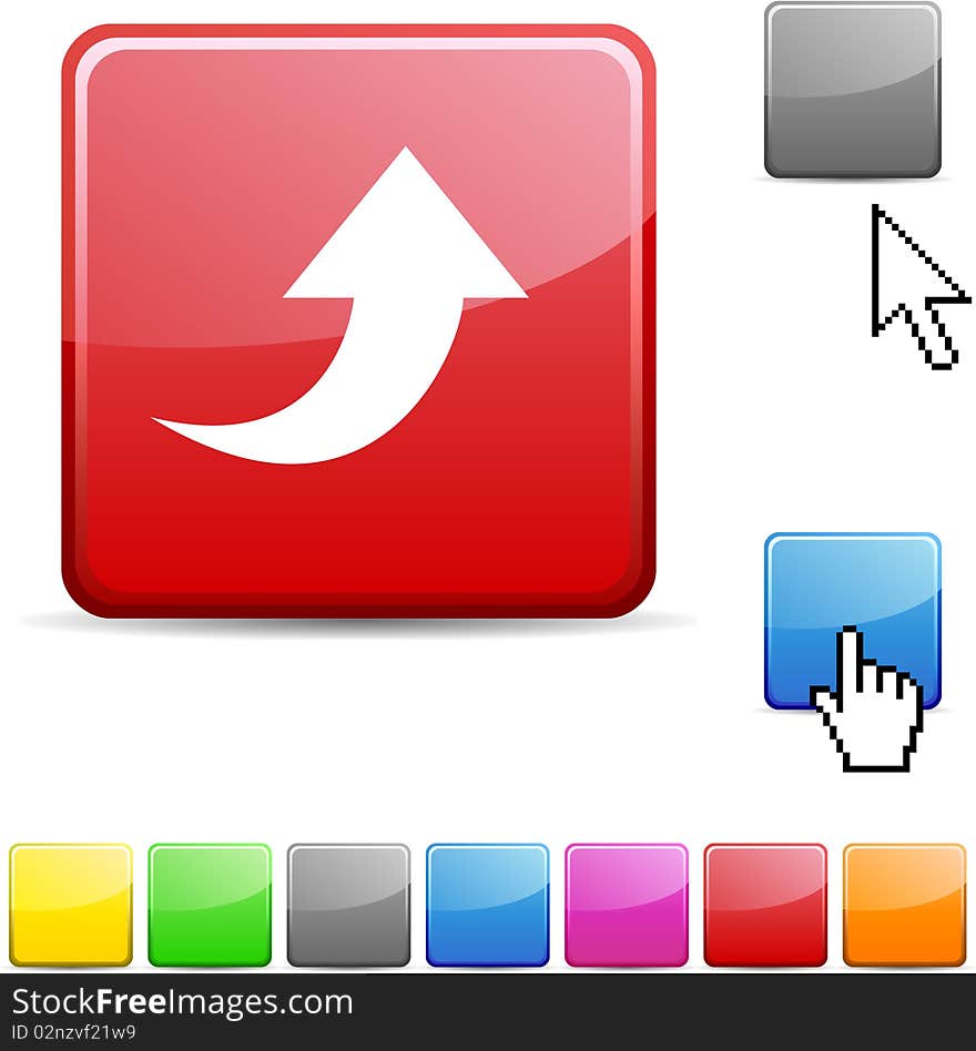 Upload glossy vibrant web icon. Upload glossy vibrant web icon.