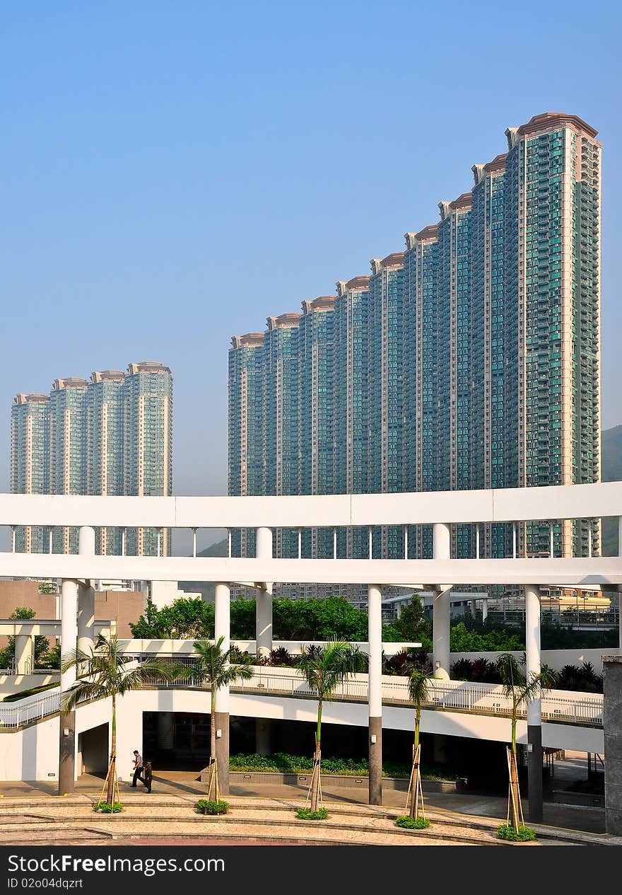 Series of buildings in Hongkong