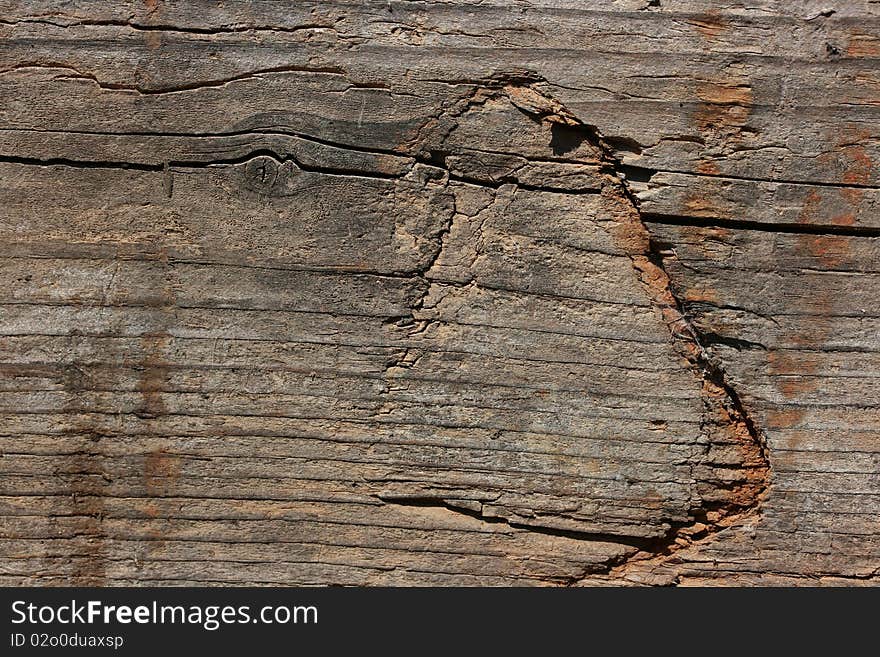 Old wooden, knotty surface as a background. Old wooden, knotty surface as a background.