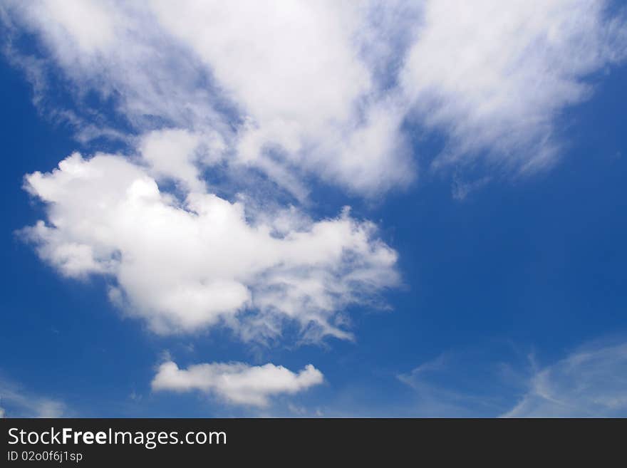 Blue sky and cloud