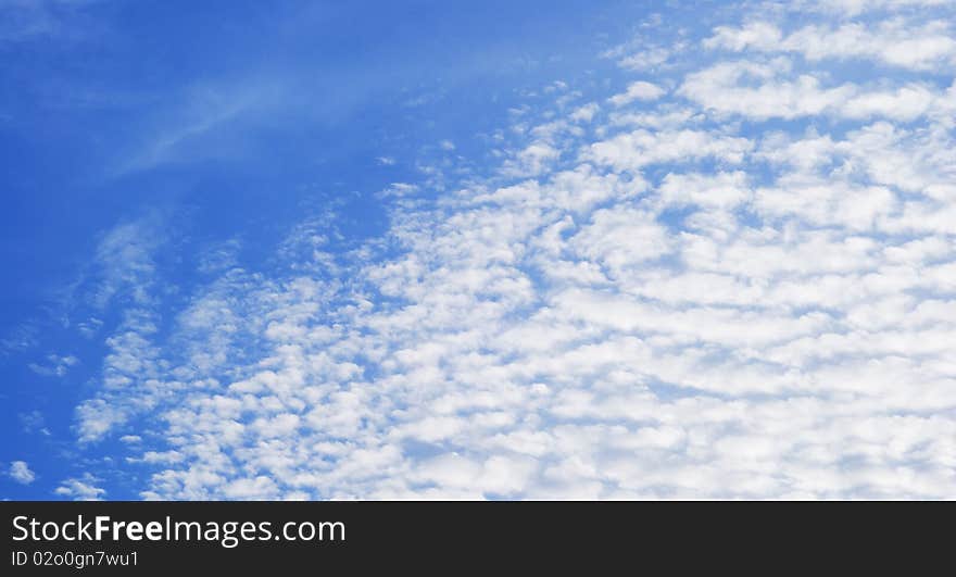 A Cloudy Blue Sky over Bangkok