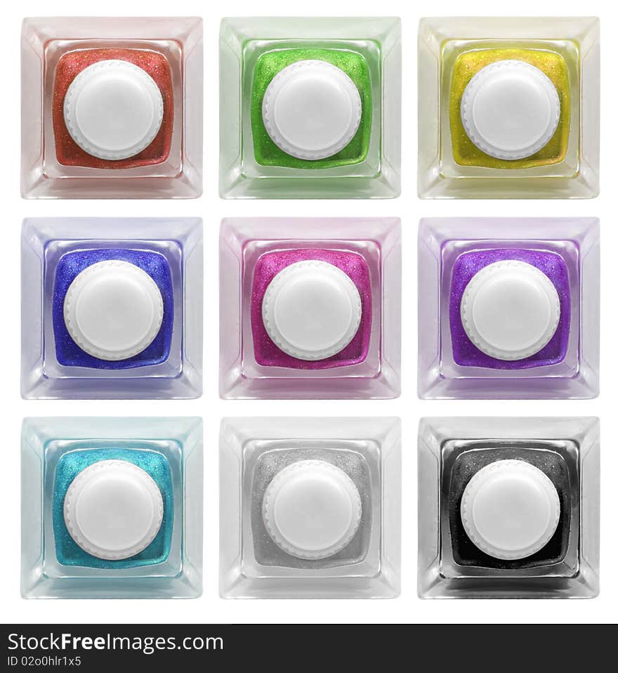 Real Glass Button Set 3 | Isolated